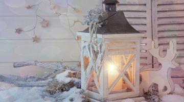 burning-lantern-christmas-decoration-on-white Winter Decorations Projects SS Featured
