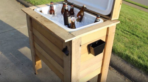 DIY Cooler Box | DIY Garden Wood Projects To Boost Your Property Value On A Budget