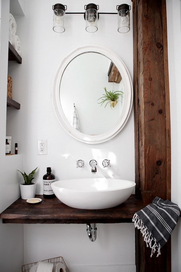 Diy Floating Sink Shelf Creative Diy Bathroom Ideas On A Budget Diy Projects