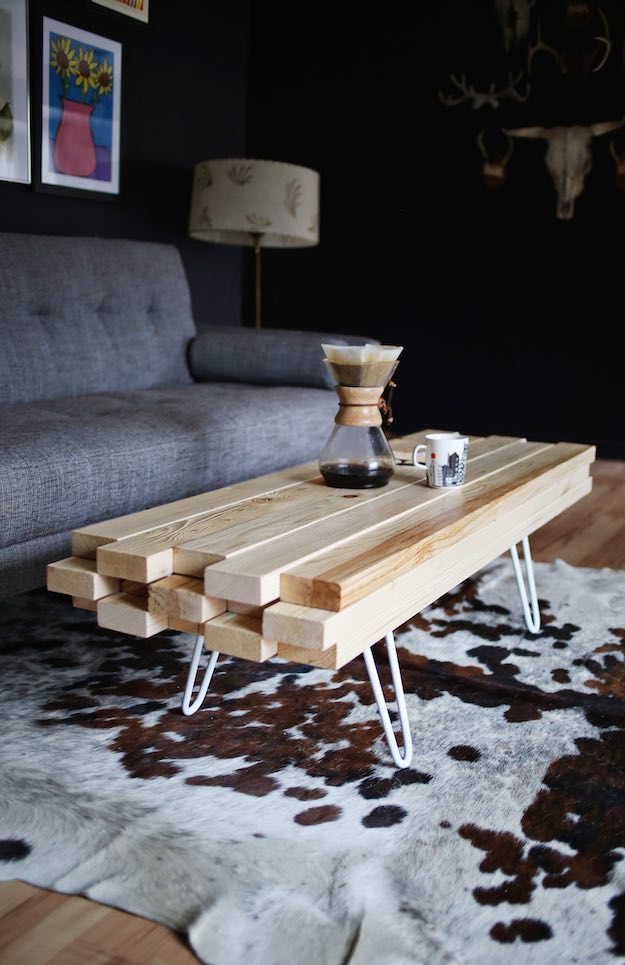 Wooden Coffee Table | Cool DIY Wood Projects For Home Decor​ | DIY Projects