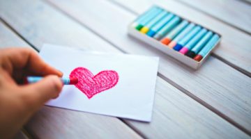 Feature | Person doing valentines card | DIY Valentine's Day Crafts For The Kids