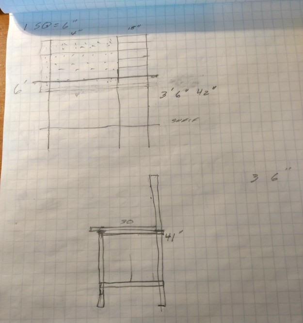 Building Your Own Workbench | The Foundation To Future Projects step 1 sketch