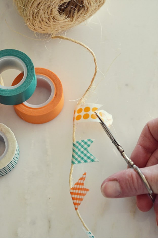 Washi Tape Banner | Cool DIY Scrapbook Ideas You Have To Try