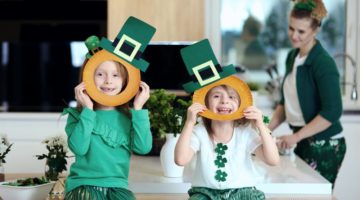 portrait of playful children laughing | Easy St. Patrick's Day Decorations You Can Make | DIY Projects | printable st. patrick's day decorations | Featured