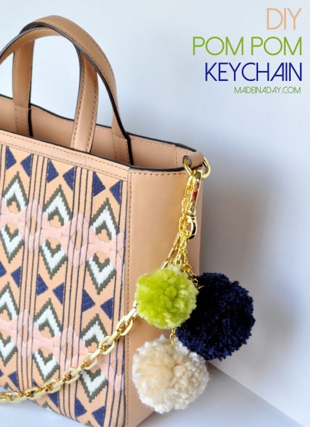 Pompom Keychain | Cool Crafts for Teens | DIY Projects for Teens