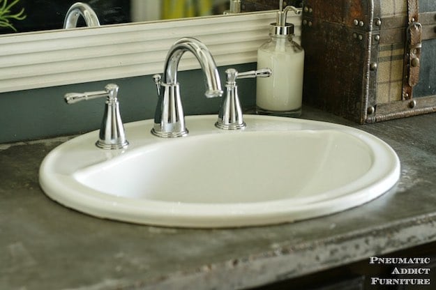 Concrete Countertop With Sink | Incredible Bathroom Makeover Ideas Anyone Can DIY