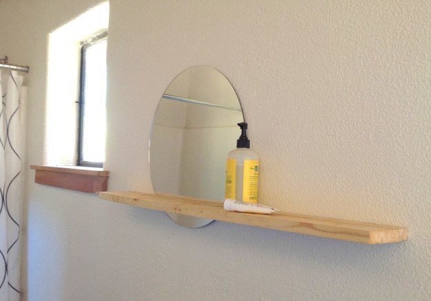 Horizon Mirror | Incredible Bathroom Makeover Ideas Anyone Can DIY