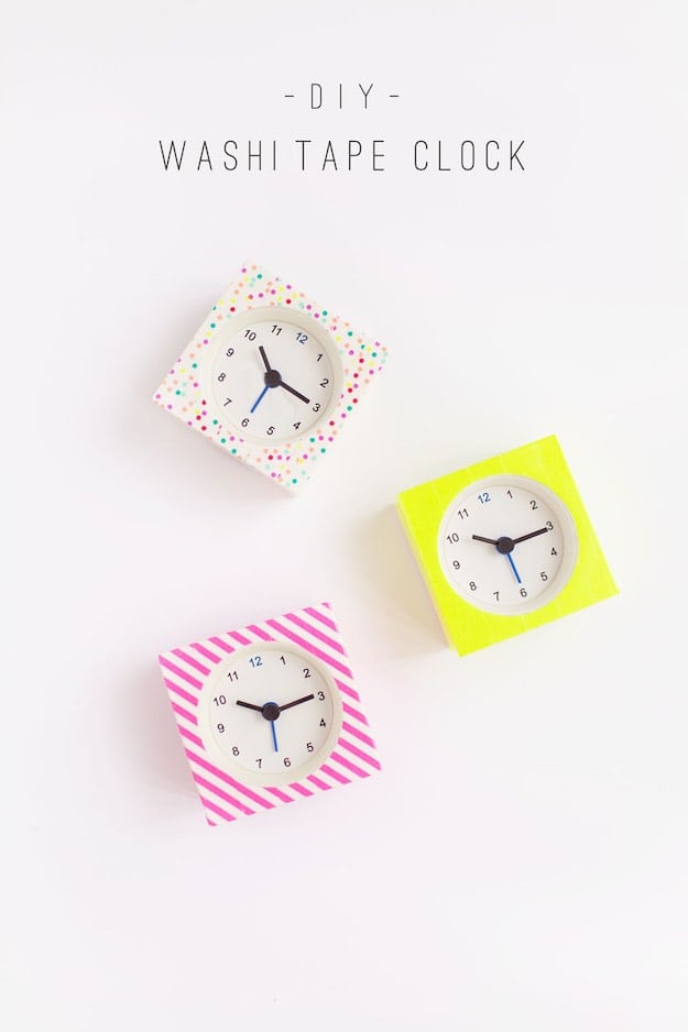 Washi Tape Clocks | More Easy Crafts to Make and Sell
