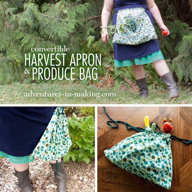 Convertible Harvest Apron And Produce Bag | More Easy Crafts to Make and Sell