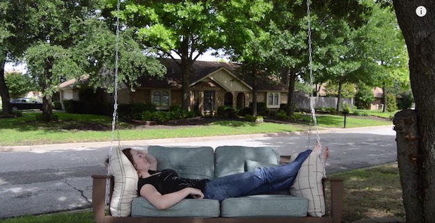 A DIY Hanging Daybed Plan For The Outdoors