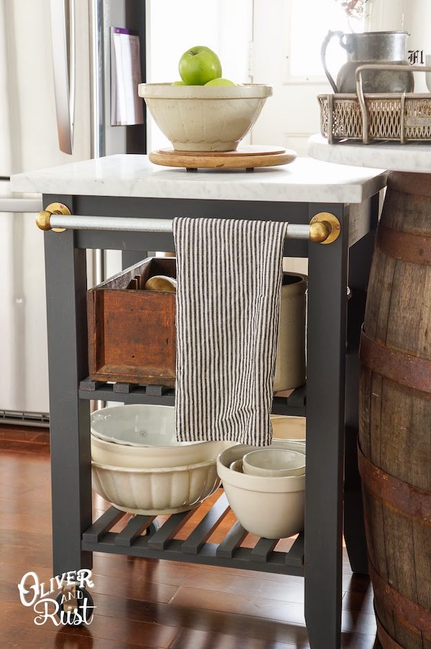 Industrial Kitchen Island | Amazing IKEA Hacks For Chic And Functional Pieces