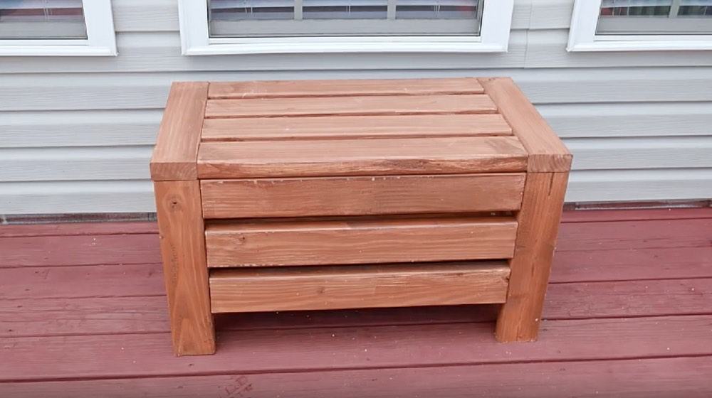 Wooden Outdoor Storage Bench Seat, Outdoor Wooden Storage Bench Seat