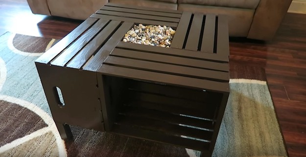 Rustic Wine Crate Coffee Table | An Upcycling Project
