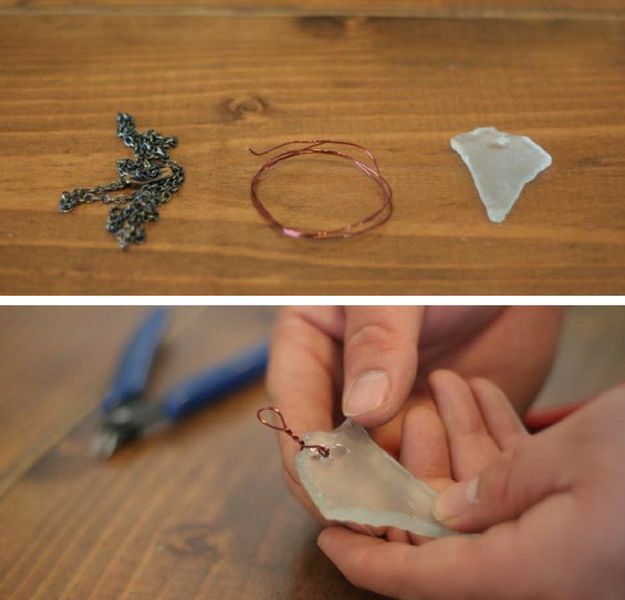 Step 4: Attaching Sea Glass | DIY Jewelry Making | Drilling Sea Glass
