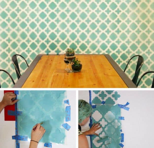 Stencil Your Walls | DIY Projects For Home Improvement On A Budget | Cool DIY Projects For Your Home