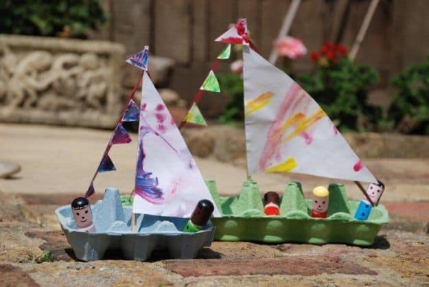 Egg Carton Boat | Simple DIY Crafts For Kids 