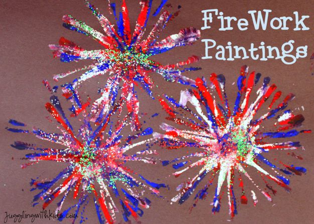 Firework Painting | Simple DIY Crafts For Kids 