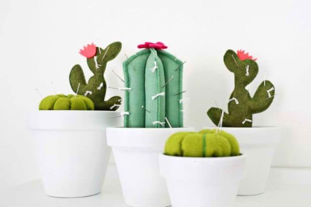 Cactus Pincushion | Easy Crafts To Make And Sell