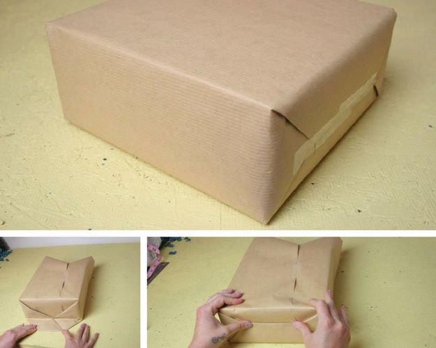 How To Wrap A Box With Wrapping Paper | Step 5: Lay Triangle Flat And Fold | Awesome Gift Wrapping Ideas | Gift Wrapping Tutorials