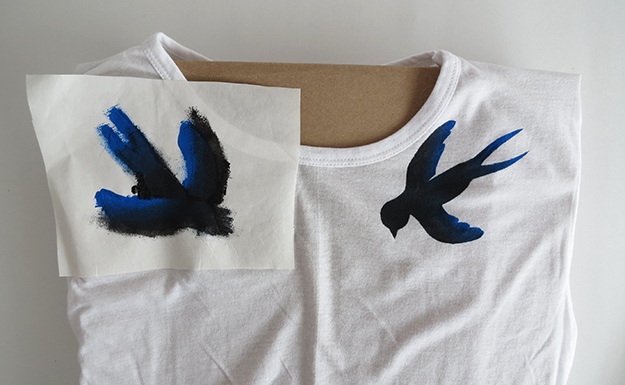 Remove the stencil | How To Design Your Own Shirt