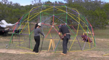 Geodesic dome plans | How To Build A Geodesic Dome: 268 Square Feet for $300 | geodesic dome greenhouse | Featured