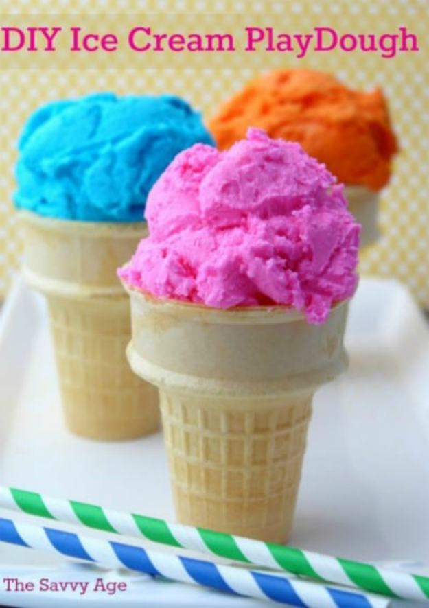 do it yourself colorful ice cream playdough | The Best Kids' Party Ideas For All Occasion