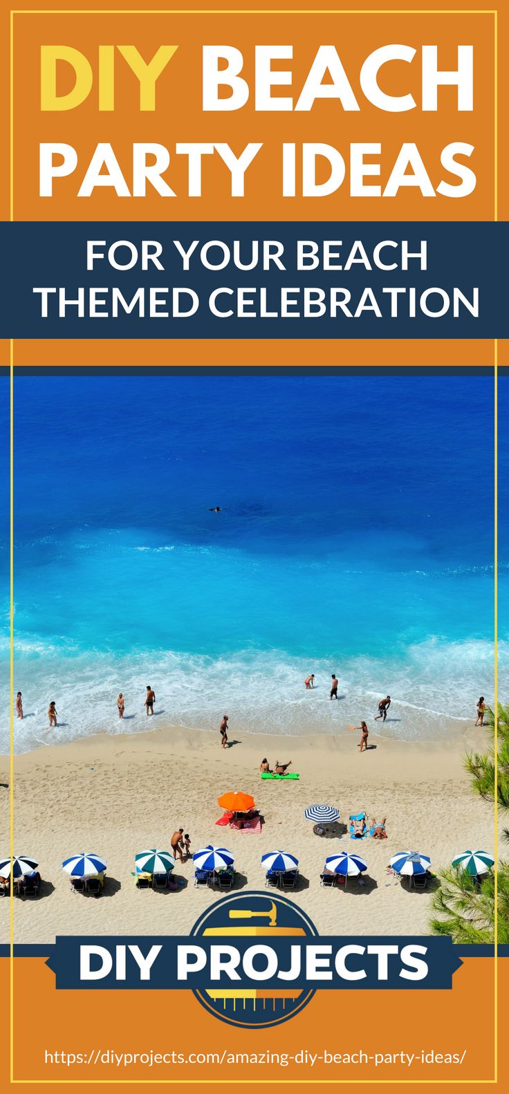 DIY Beach Party Ideas For Your Beach-Themed Celebration | https://diyprojects.com/amazing-diy-beach-party-ideas/