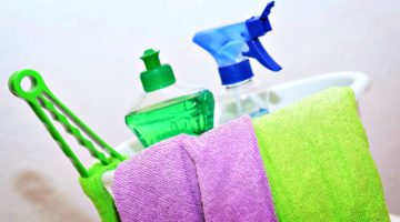 Feature | Basket with equipment for cleaning | 10-Minute Cleaning Hacks To Keep Your Home Sparkling