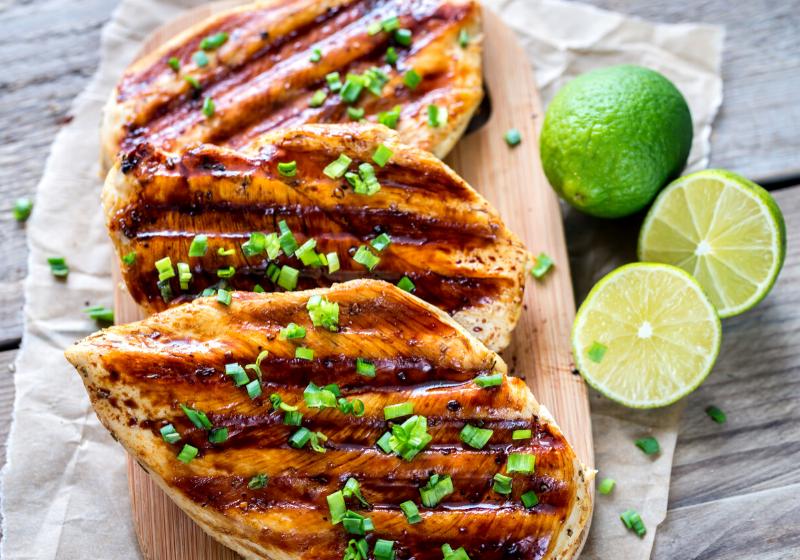 grilled chicken breasts lime sauce