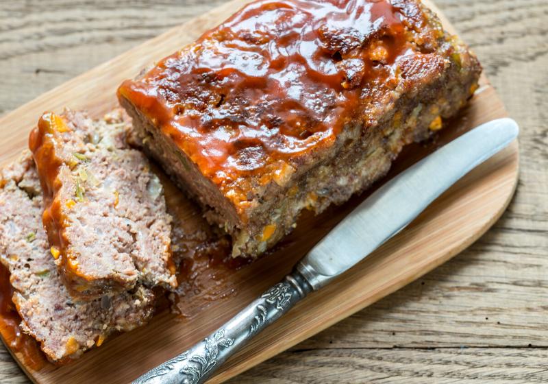 meat loaf barbecue sauce on wooden | BBQ Recipes
