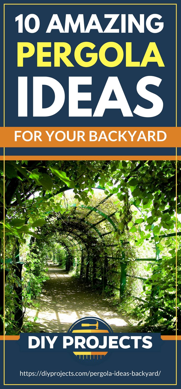Pinterest Placard | Amazing Pergola Ideas For Your Backyard | pergola designs for shade