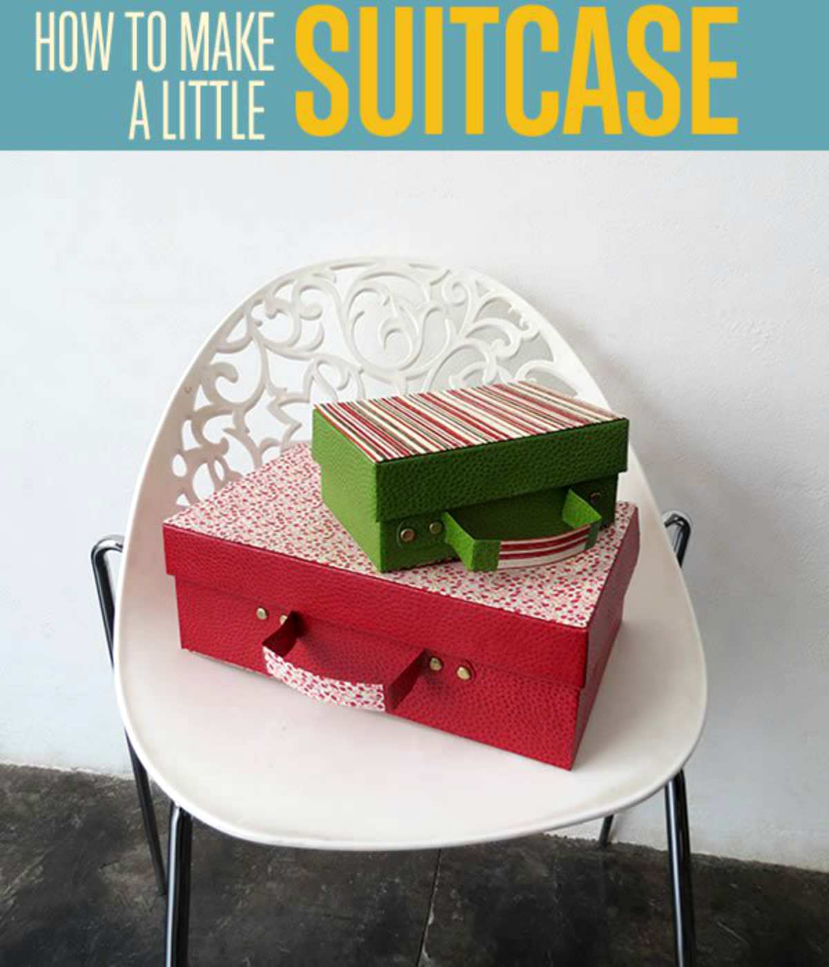 Cute cardboard suitcase | Things To Never Throw Away For DIY Junkies [2nd Edition]