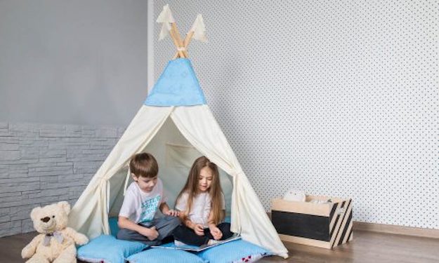 Check out How to Make a Teepee for the Kids at https://diyprojects.com/how-to-make-a-teepee-for-the-kids/