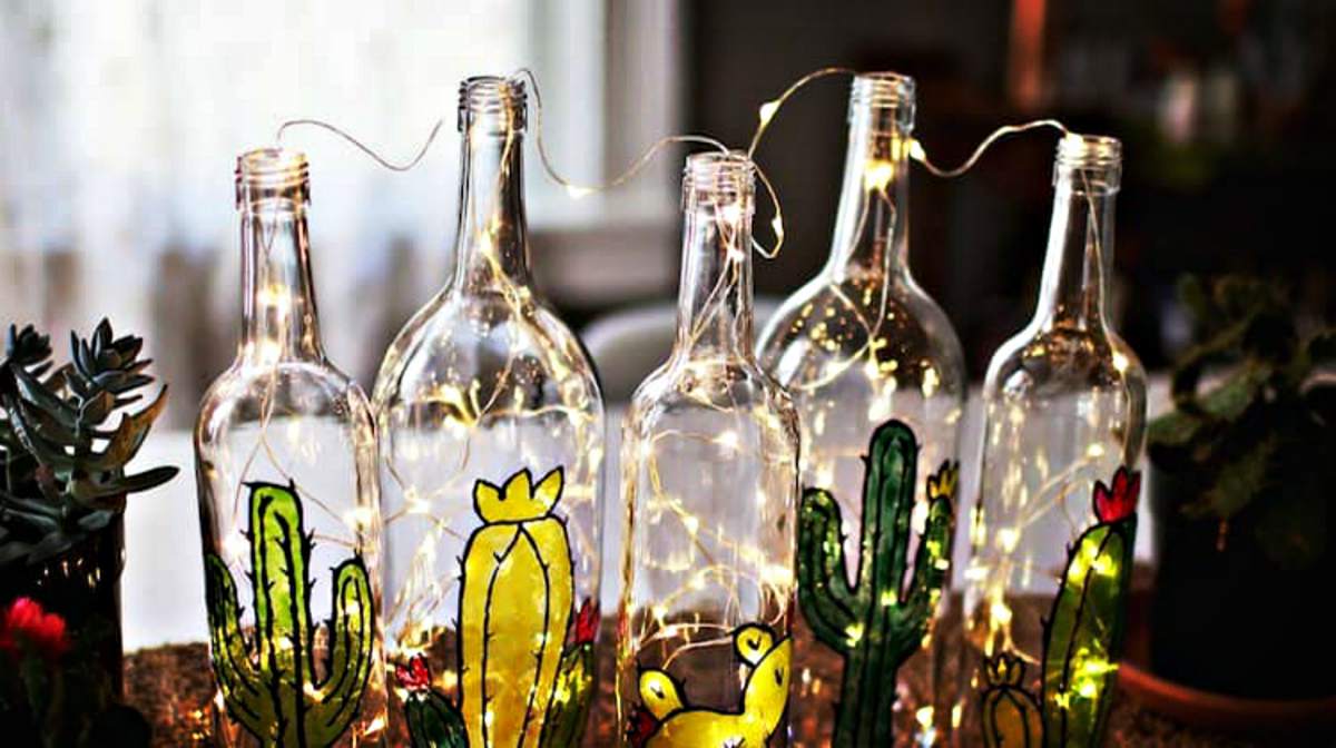 Bottle Creative Design with lights | Things To Never Throw Away For DIY Junkies [2nd Edition]
