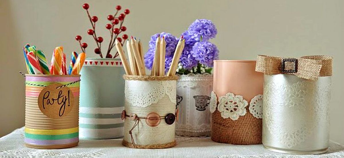 Cute tin can ideas | Things To Never Throw Away For DIY Junkies [2nd Edition]