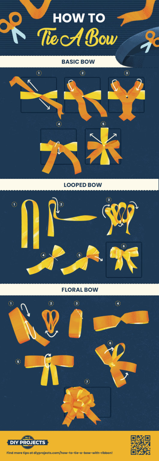 How To Tie A Bow With Wired Ribbons INFOGRAPHIC DIY Projects   20200122 DIY Projects How To Tie A Bow 530x1536 