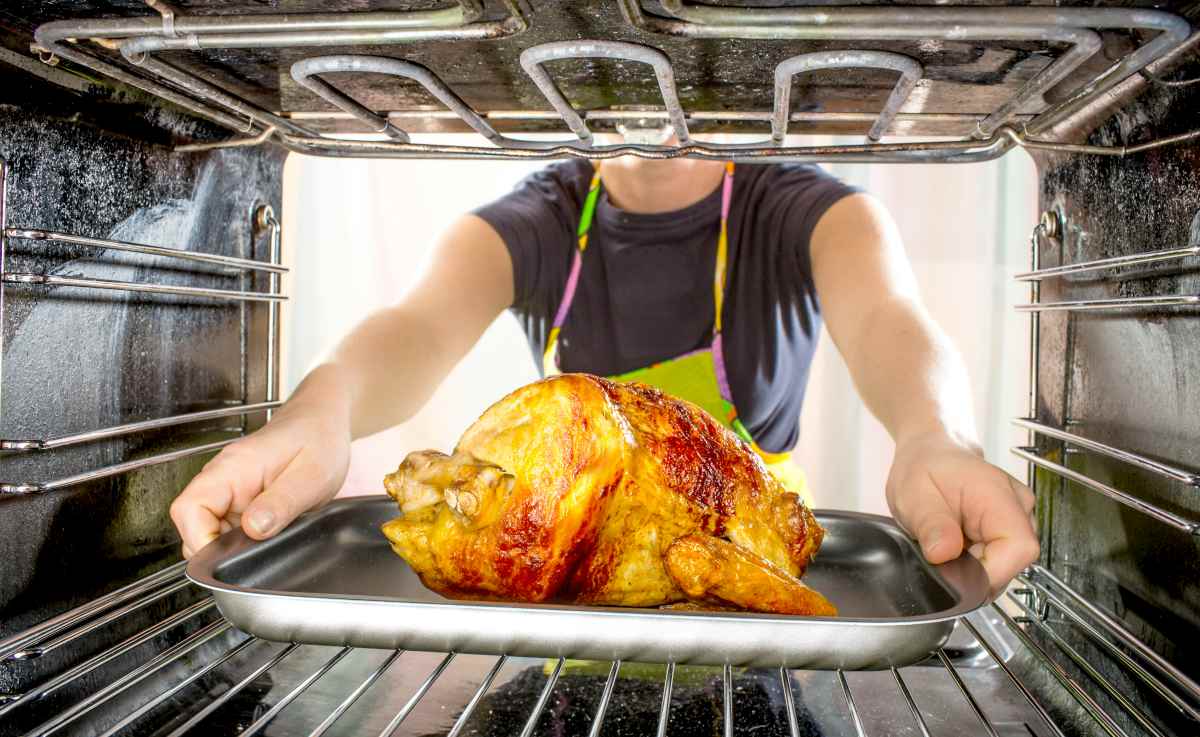 person prepares roast chicken oven view | The Best Thanksgiving Turkey Recipe Ever! | thanksgiving turkey recipe | slow roasted turkey recipe