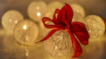 Closeup of Christmas decor with lights | Best DIY Christmas Projects You Should Make This Year | DIY Christmas Projects | Featured