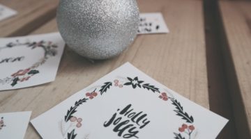 calligraphy card on table | Handmade Calligraphy Christmas Cards You Can DIY | Handmade Calligraphy Christmas Cards | calligraphy fonts | Featured