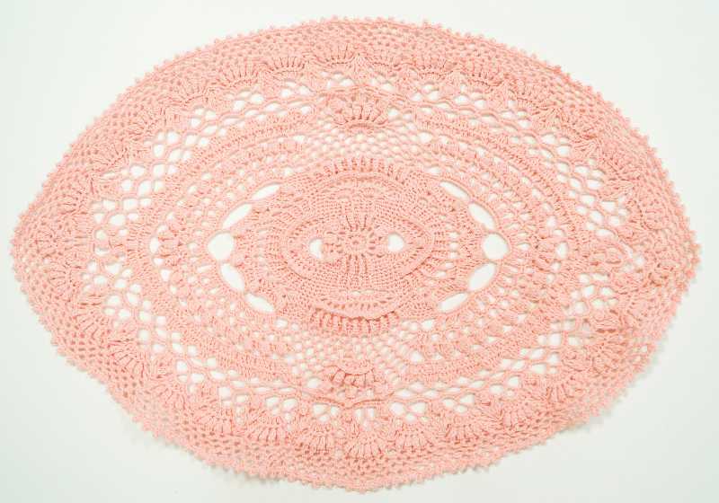Knitted oval-shaped rug handmade, home textiles | Oval Rug | Easy Crochet Pattern