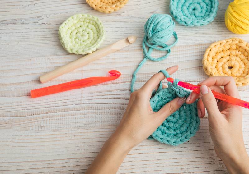 woman hands knitting crochet. hobby crafts things | Crochet Patterns for Beginners You Can Learn in a Jiffy