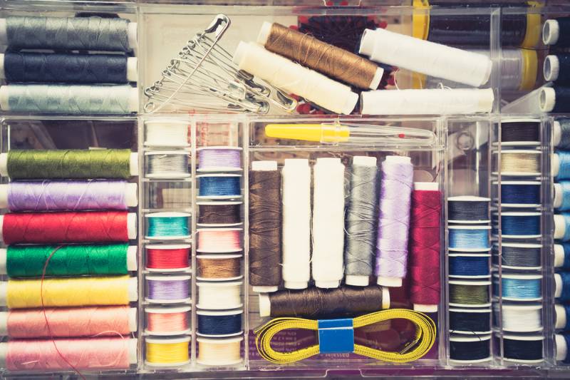 top-view-bright-colorful-threads-set | 800+ DIY Organization Ideas For A Clutter-Free Life