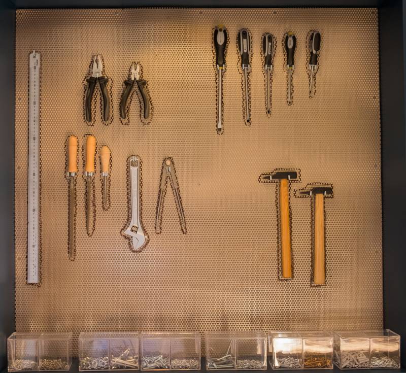 work-tools-hanging-on-wall-workshop | 800+ DIY Organization Ideas For A Clutter-Free Life