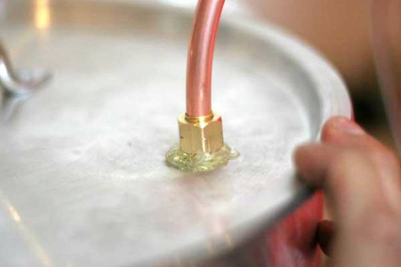 Attach Copper Coil to the Lid | Learn How To Make A Still For Self Reliance
