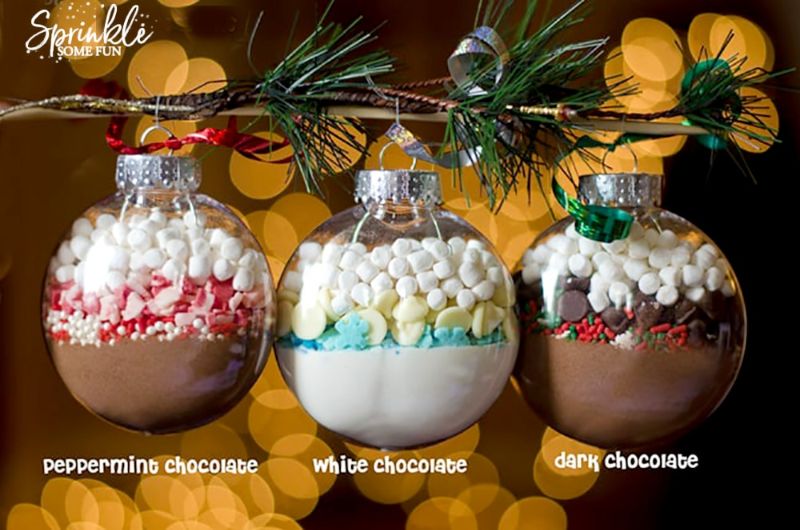 Hot-Chocolate-Mix-Ornaments | diy christmas ornaments as gifts