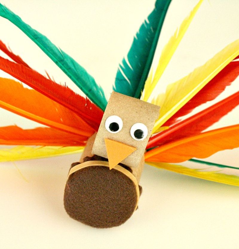 turkey-fine-motor-activity-and-craft | toilet roll crafts for toddlers