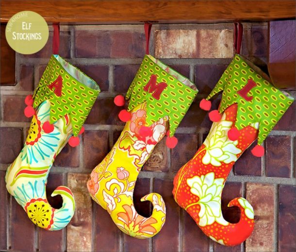 Homemade Christmas Stockings 