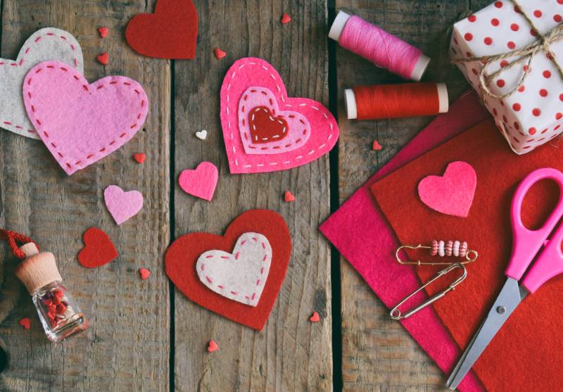 making-pink-red-hearts-felt-your | funny valentine cards meme