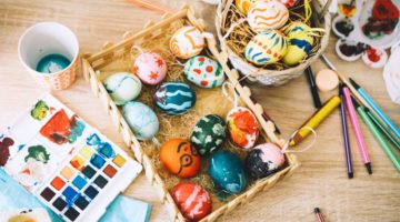 happy easter painting eggs paints felttip | Easter Egg Designs and Decorating Ideas Anyone Can Make | featured