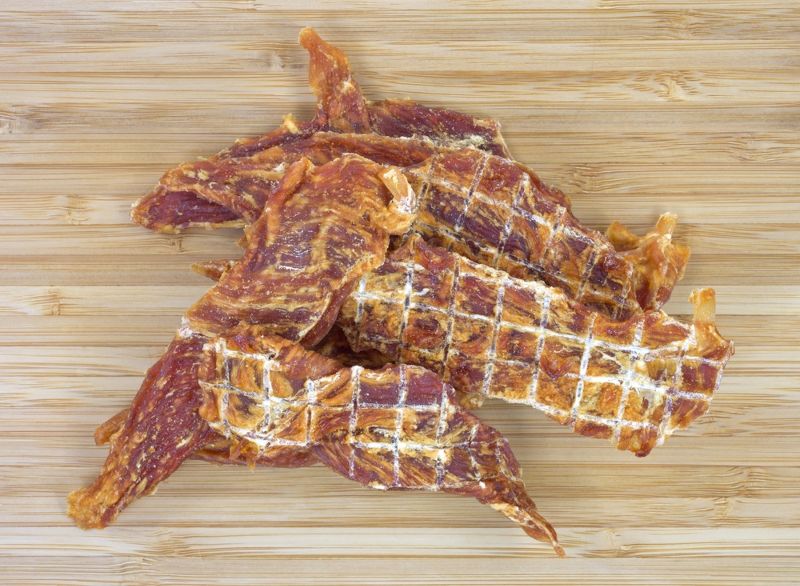 several-pieces-dried-chicken-jerky-dogs | diy treats